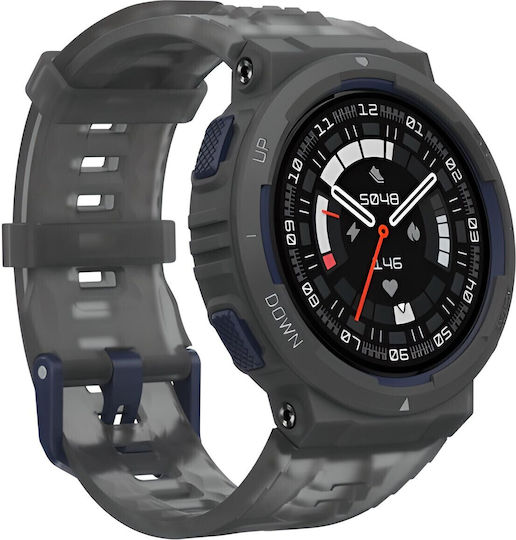 Amazfit Active Edge 46mm Waterproof Smartwatch with Heart Rate Monitor (Midnight Pulse)