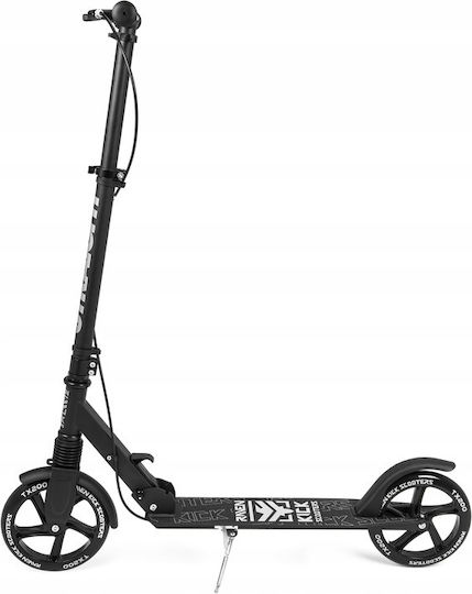 Raven Patinat Infantil Pliabil Straight 2 Roti Negru