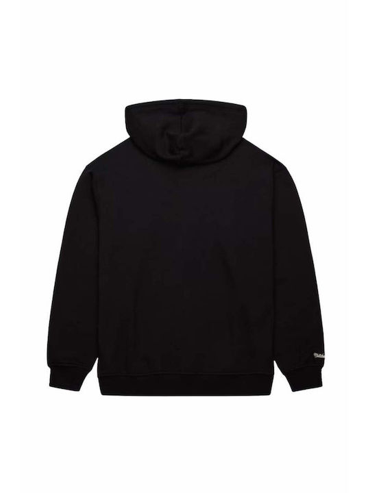 Mitchell & Ness Men's Sweatshirt Jacket with Hood Black