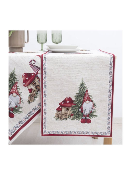 Dimeco Christmas Tablecloth Runner L35xW100cm 1pcs