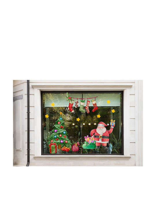 Beidseitiger Fensteraufkleber Wiederverwendbare Weihnachtsdekoration Aufkleber 45x6
