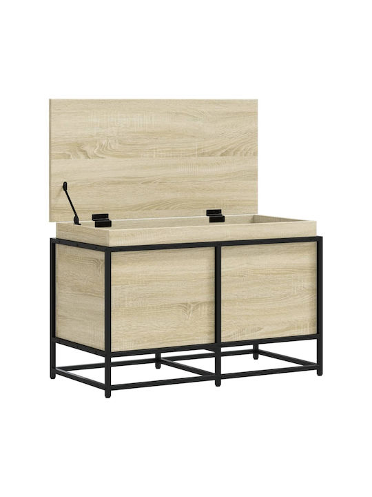 vidaXL Διακοσμητικό Μπαούλο Ξύλινο Καφέ 80x40x51.5εκ.