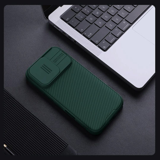 Nillkin Camshield Pro Magnetic Задна корица Пластмаса / Силикон Зелен (iPhone 16 Pro)