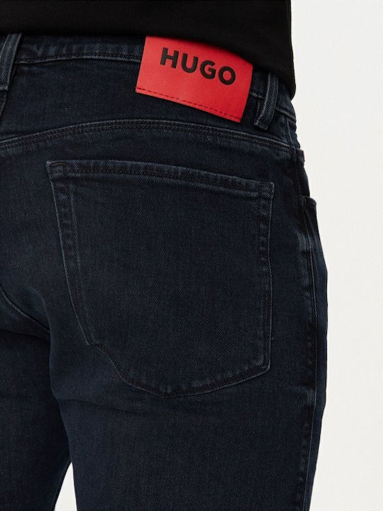 708 Herren Jeanshose mit Slim Passform Marineblau