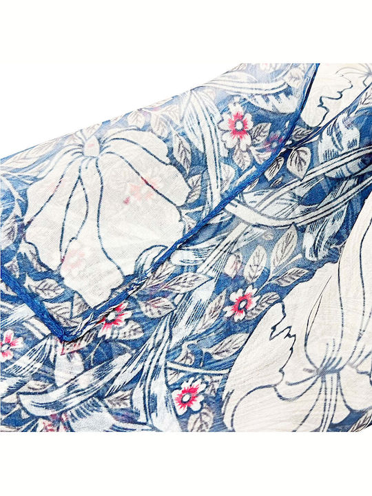 Signare Women's Silk Scarf Blue