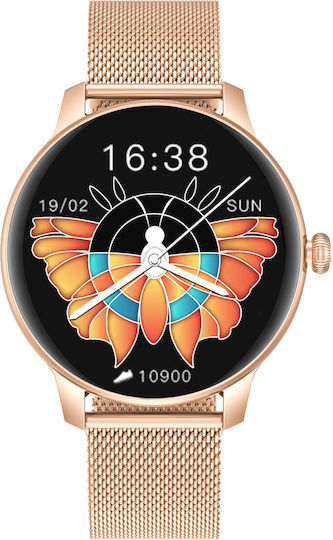 Kieslect L11 Lady Aluminium Smartwatch mit Pulsmesser (Gold)