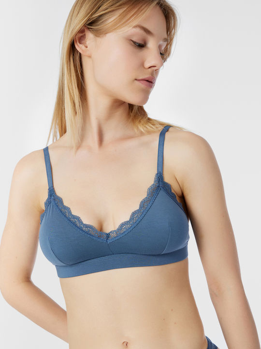 Minerva Women's Bralette Bra Blue