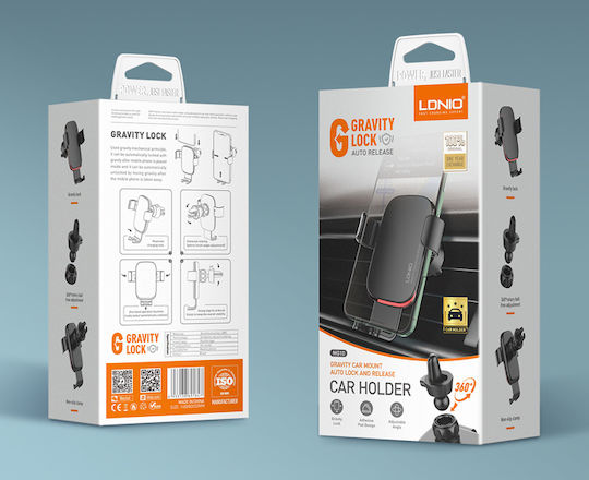 Ldnio Car Mobile Mount with Adjustable Hooks Black
