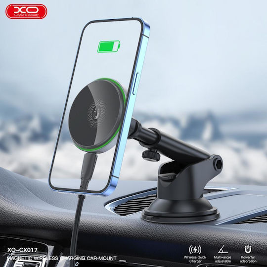 XO Handyhalterung Auto mit Magnet & Kabellosem Laden Schwarze