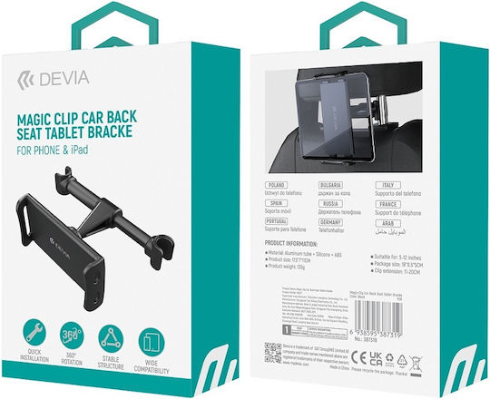 Devia Magic Car Mobile Mount with Anti-Slip Surface Black