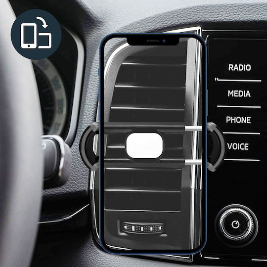 Setty Βάση Κινητού Αυτοκινήτου Air Vent Car Holder με Ρυθμιζόμενα Άγκιστρα