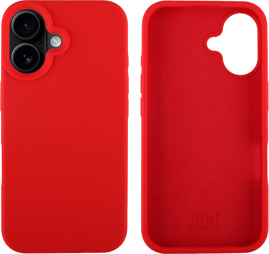 Idol 1991 Velvet Elite Задна Корица Силиконова / Пластмасова Водоустойчива Червена iPhone 16 Plus