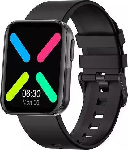 Kumi GT6 Smartwatch με Παλμογράφο (Μαύρο)