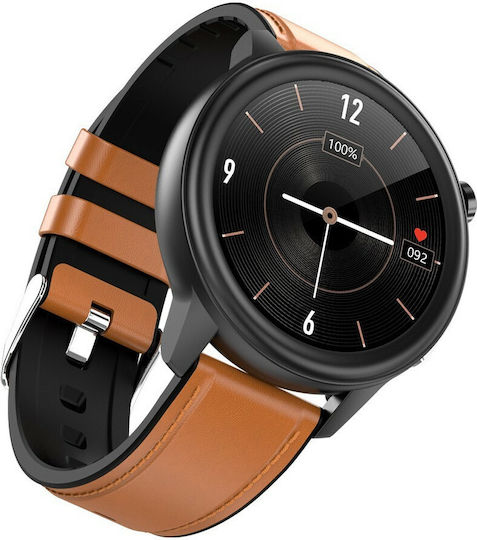 MaxCom FW46 47mm Smartwatch with Heart Rate Monitor (Brown)