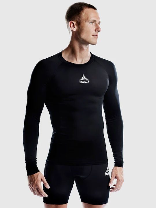 Select Sport Ανδρική Ισοθερμική Μακρυμάνικη Μπλούζα Compression Μαύρη