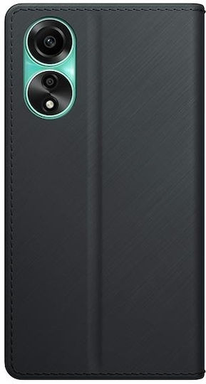 3MK Wallet Изкуствена кожа Черен (Oppo A78 4G)