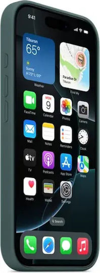 Apple Silicone Case with MagSafe Back Cover Silicone 1.5mm Lake Green (iPhone 16 Pro)