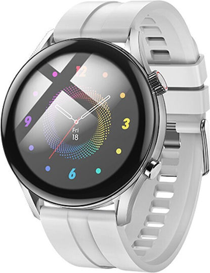Hoco Y7 Smartwatch με Παλμογράφο (Ασημί)