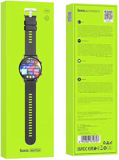 Hoco Y7 Pro Aluminium Smartwatch mit Pulsmesser (Gray)