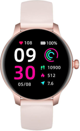 Oromed Oro Lady Active Smartwatch με Παλμογράφο (Ροζ)