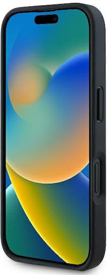 Mercedes-Benz Umschlag Rückseite Kunststoff / Leder Schwarz (iPhone 16 Plus)