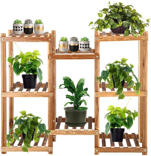 Blumentopf-Regal Holz Braun 85cmx25cmx70cmcm.