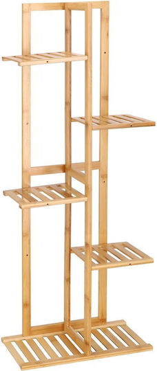 Suport de Flori din Lemn cu 6 Rafturi Ga199 102x40cm