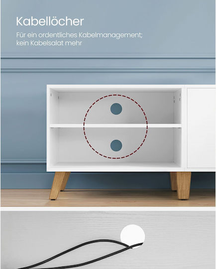 White TV Stand L140xD40xH50cm