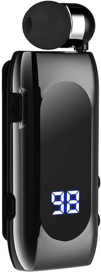 K55 In-ear Bluetooth Handsfree Ακουστικό Πέτου Ασημί