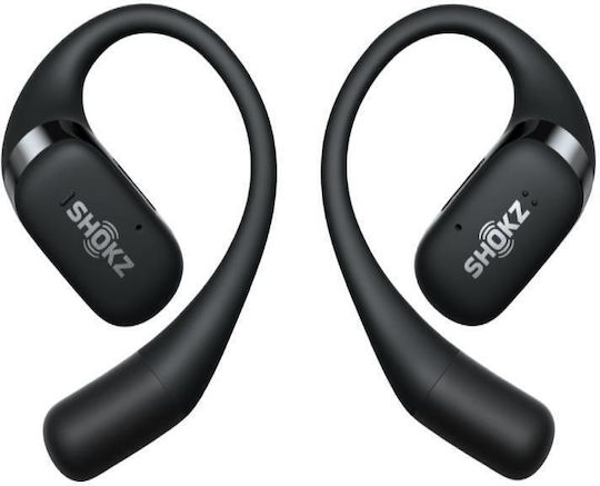 Shokz OpenFit Air Open Ear Bluetooth Handsfree Ακουστικά με Αντοχή στον Ιδρώτα και Θήκη Φόρτισης Μαύρα