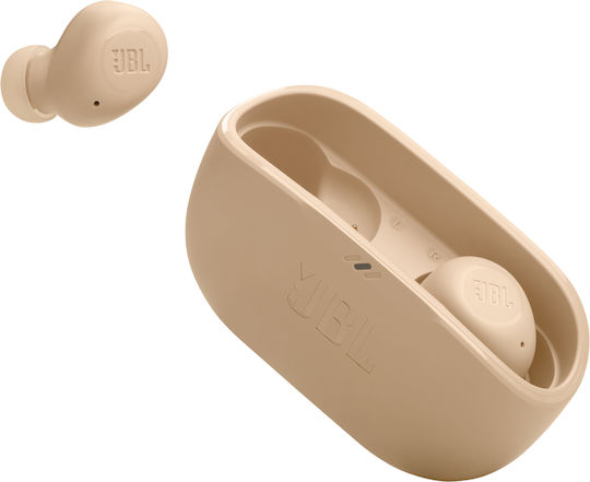JBL Wave Buds Bluetooth Handsfree Earphones with Sweat Resistance and Charging Case Beige