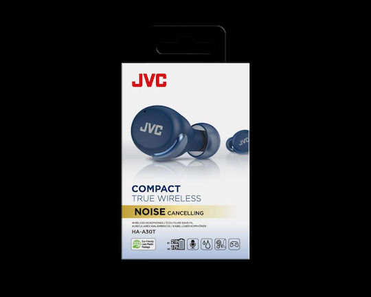 JVC HA-A30T In-ear Bluetooth Handsfree Earphones with Sweat Resistance and Charging Case Blue