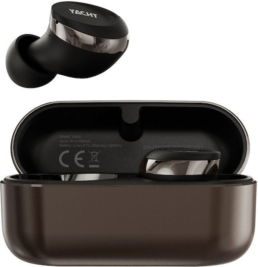 HiFuture YACHT In-ear Bluetooth Handsfree Căști cu Rezistență la Transpirație și Carcasă de Încărcare Black Gold