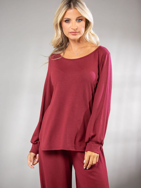 Boutique Pullover Bordeaux 148326