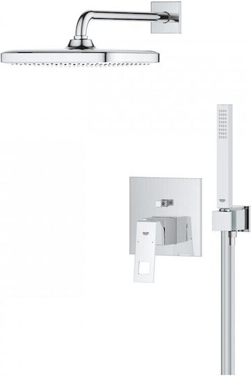 Grohe Grohtherm Tempesta 250 Cube Душ система Вграден смесител Вътрешно тяло Душ глава Ръчен душ Аксесоари Grohe Grohtherm Tempesta 250 Cube Душ система Вграден смесител Вътрешно тяло Душ глава Ръчен душ Аксесоари