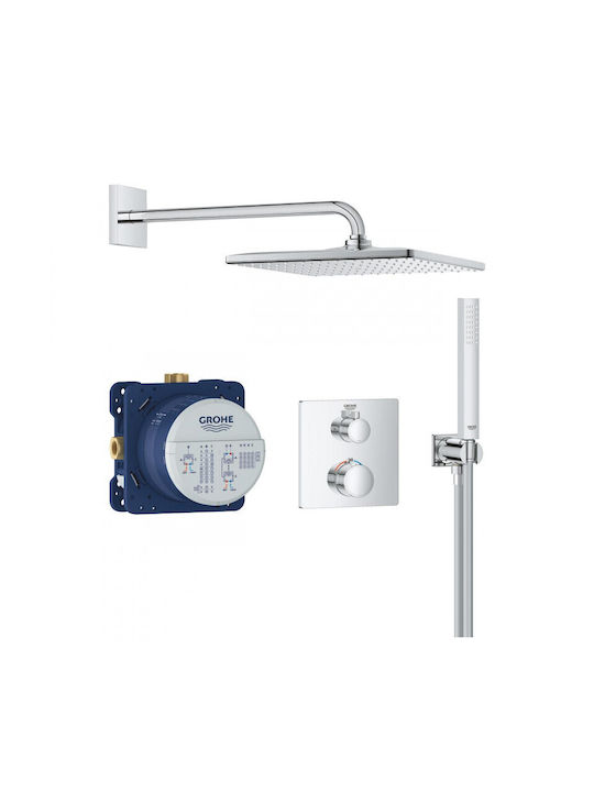 Grohe Grohtherm Rainshower Mono 310 Cube Duschsystem Eingebauter Thermostatmischer Innenkörper Duschkopf Handbrause Zubehör