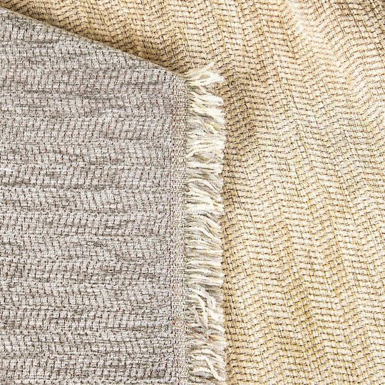 Aslanis Home Ossa Рихтари Фотьойл Chenille 180x180 см Бежов