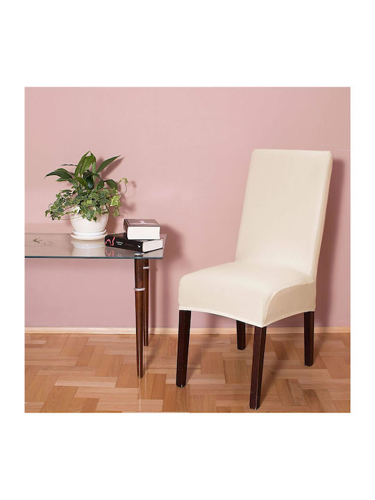 Husă Elastică Scaun Bej 45x60cm 1buc