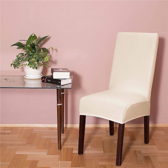 Husă Elastică Scaun Bej 45x60cm 1buc