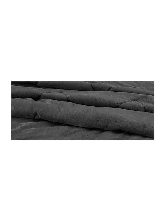 Guy Laroche Duvet Cover Single 160x240cm Drops Anthracite