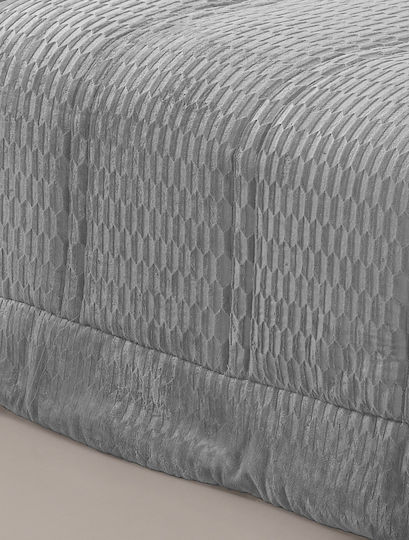 Guy Laroche Комбинирано одеяло Единично 160x240бр Gali Сив 660Gsm