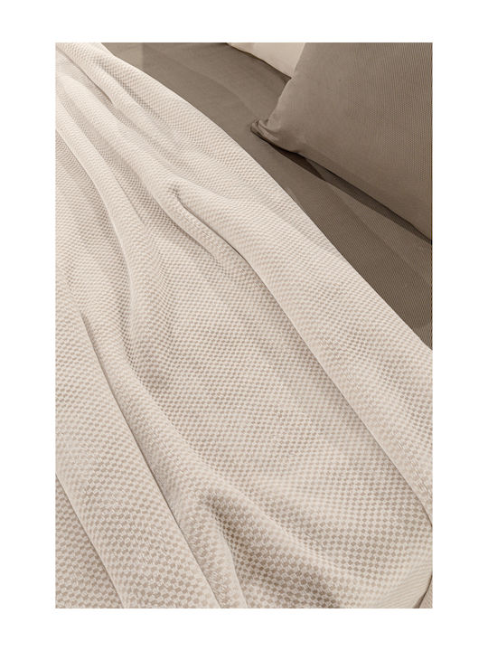 Guy Laroche Cheval Velvet Single Blanket 160x220cm Perla