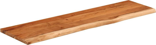 Ράφι Live Edge Καφέ 70x20x2.5εκ.