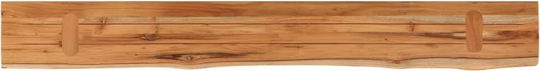 Ράφι Live Edge Καφέ 140x20x2.5εκ.