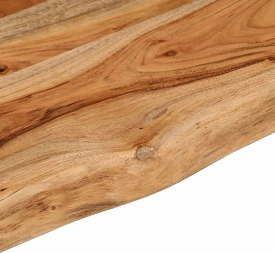 Ράφι Live Edge Καφέ 140x20x2.5εκ.