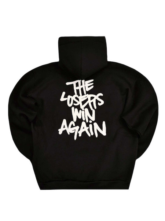 Close Society Hoodie Black Cotton