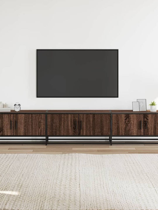 TV-Möbel aus Metall & Holz Brown Oak L240xB35xH41cm