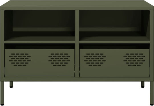 Έπιπλο Τηλεόρασης Μεταλλικό Λαδί Μ68xΠ39xΥ43.5cm