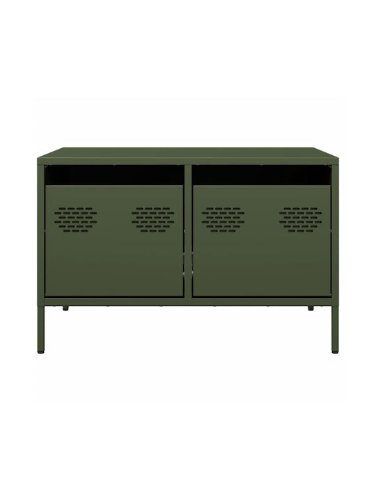 Metal TV Stand Olive Green M68xP50xH43.5cm