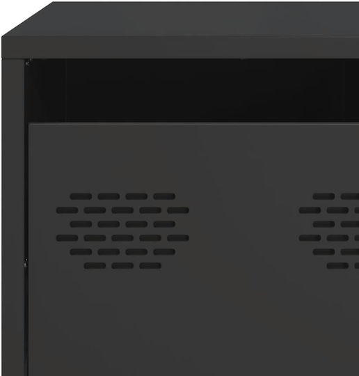 TV-Ständer Aus Metall Schwarz M68xP50xH43.5cm
